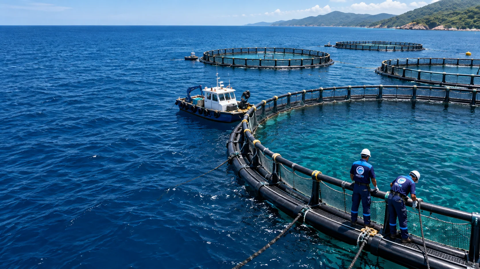 HDPE 海面いけすの相談・施工